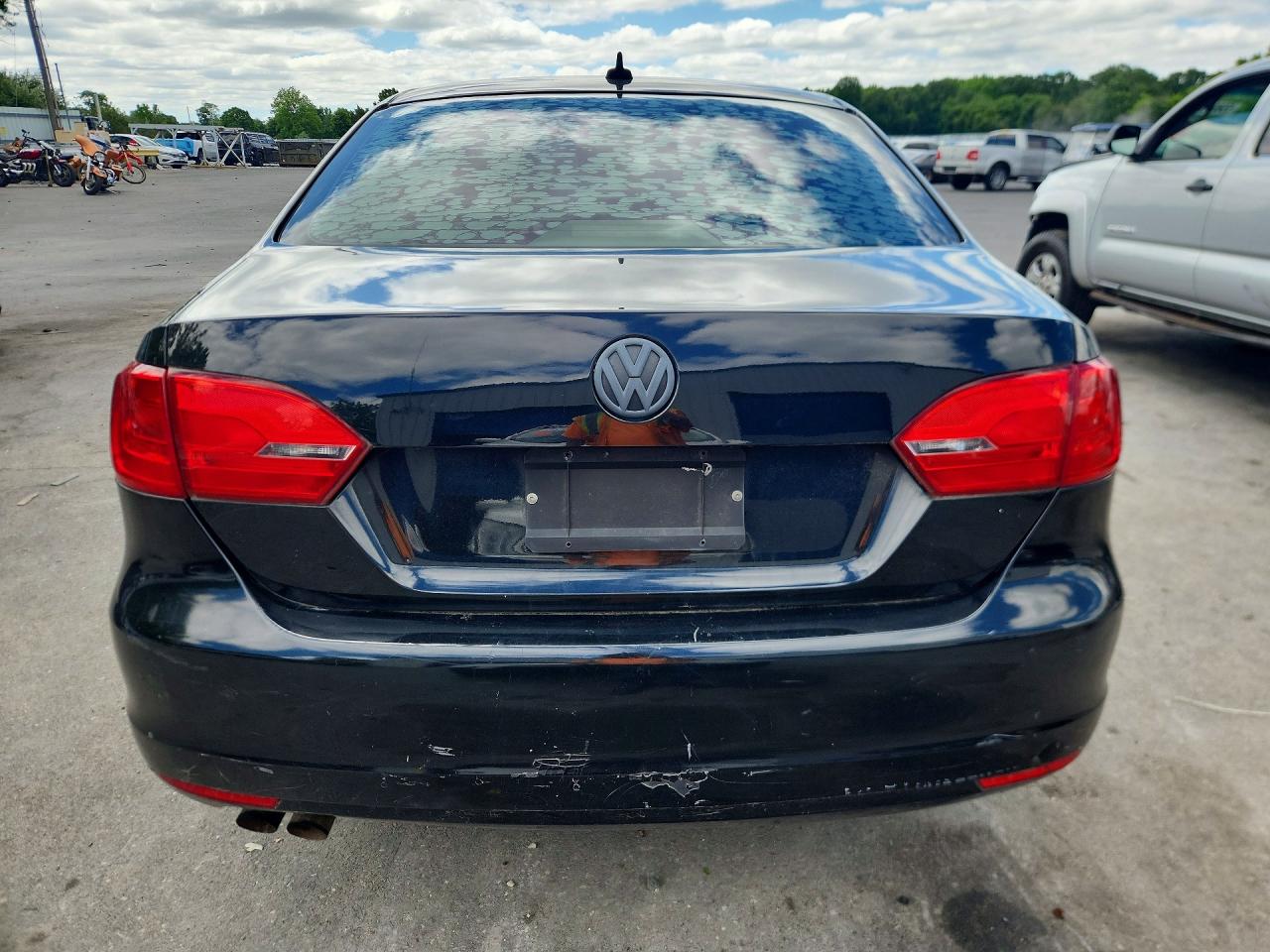 2012 Volkswagen Jetta Se Black vin: 3VWDP7AJ5CM338473