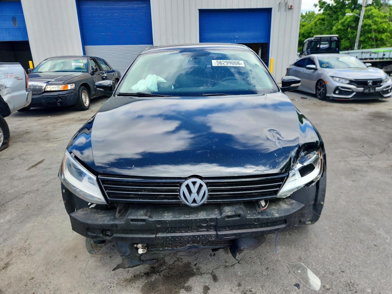 2012 Volkswagen Jetta Se Black vin: 3VWDP7AJ5CM338473