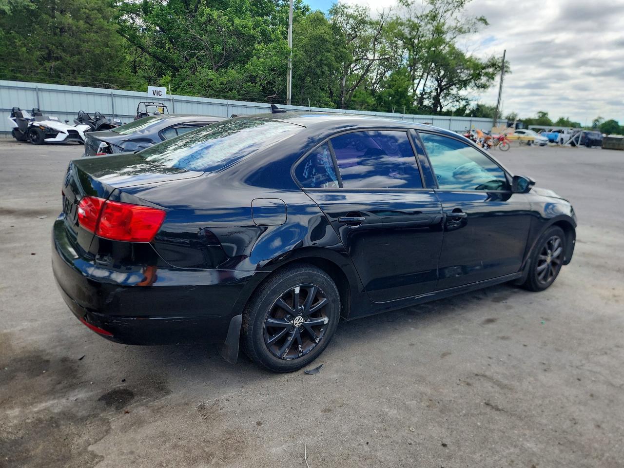 2012 Volkswagen Jetta Se Black vin: 3VWDP7AJ5CM338473