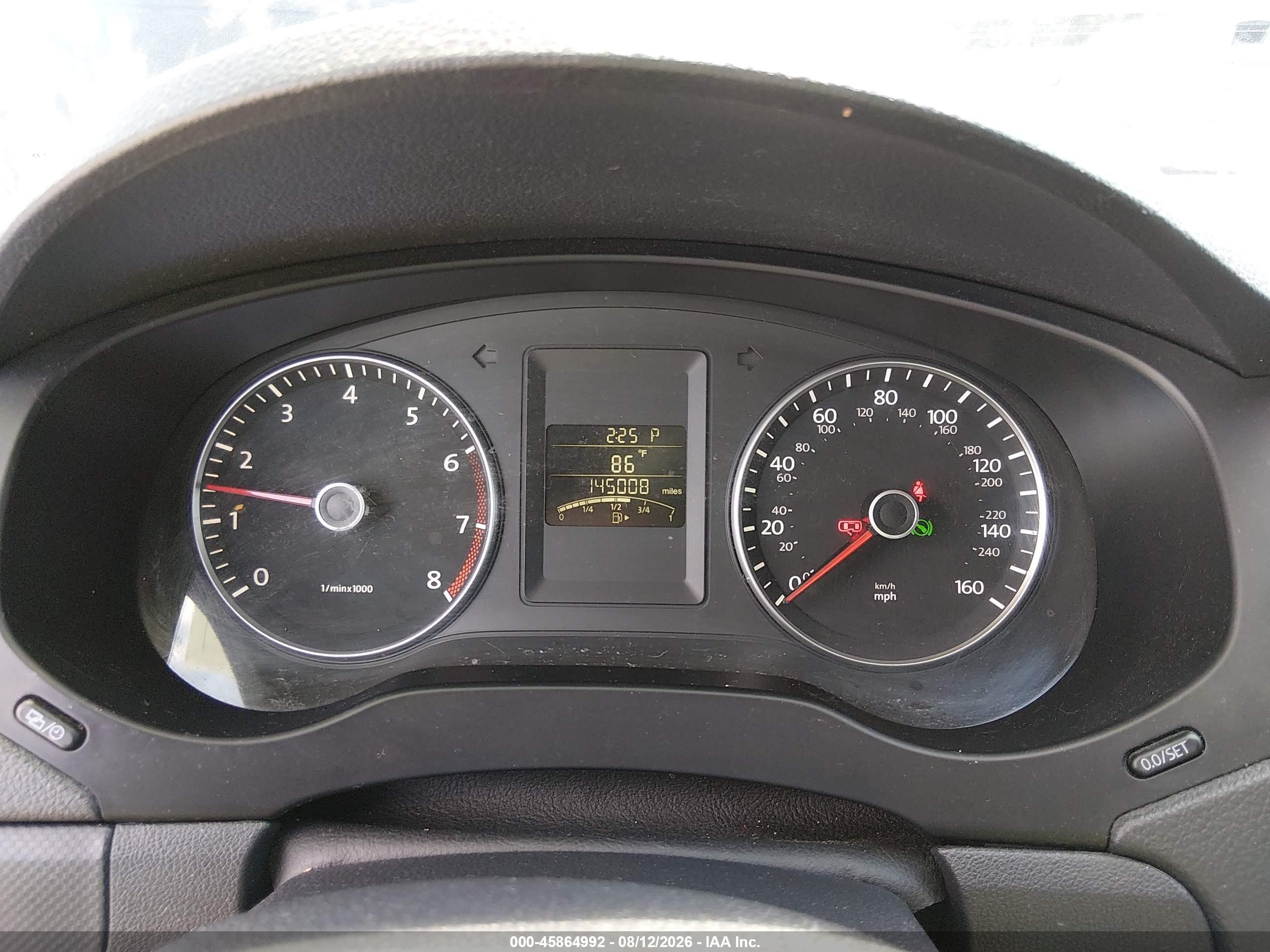 2012 Volkswagen Jetta 2.5l Se Black vin: 3VWDP7AJ5CM350025