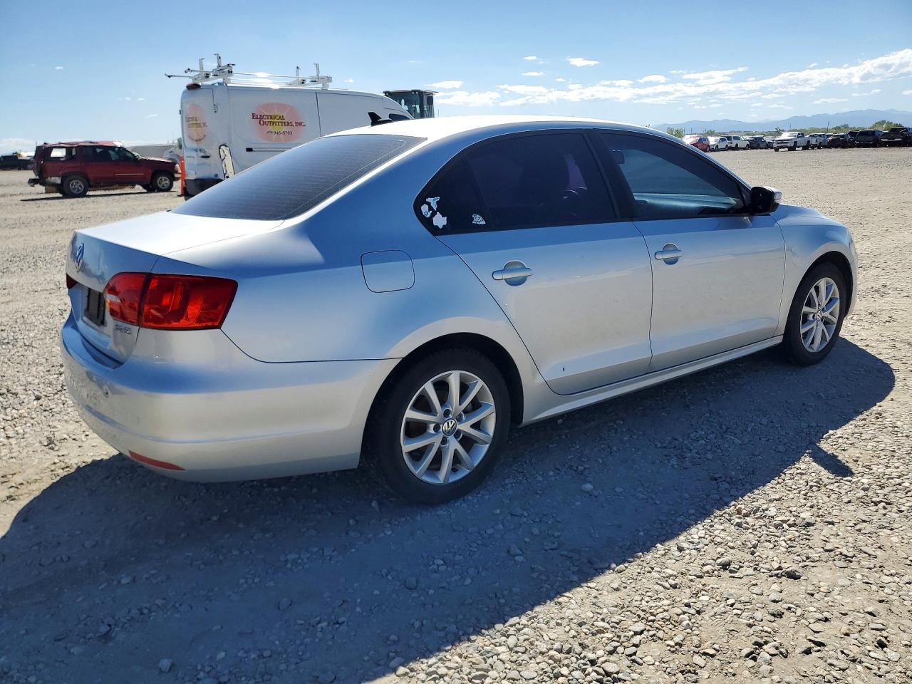 2012 Volkswagen Jetta Se Silver vin: 3VWDP7AJ5CM376091