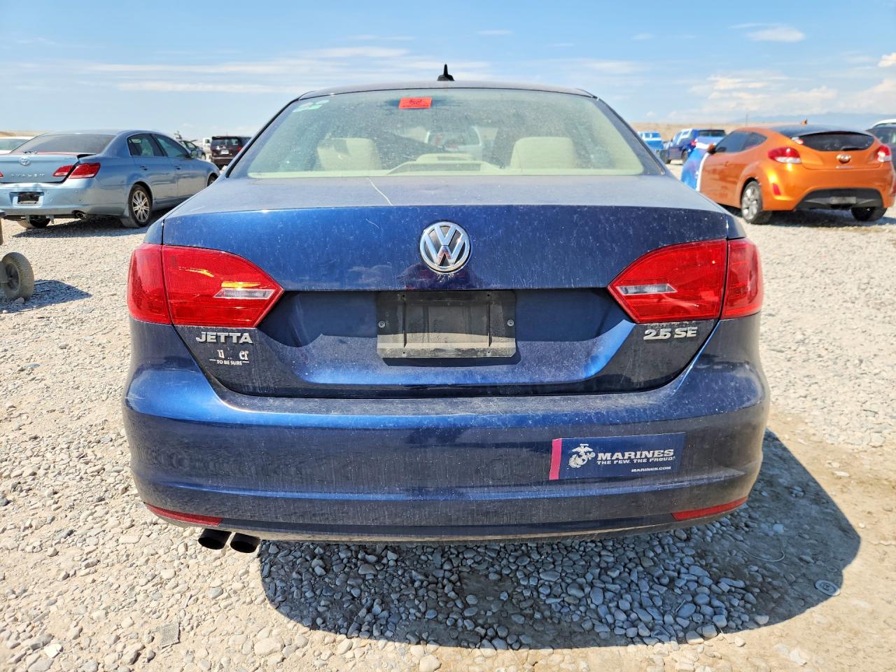 2012 Volkswagen Jetta Se Blue vin: 3VWDP7AJ5CM399208