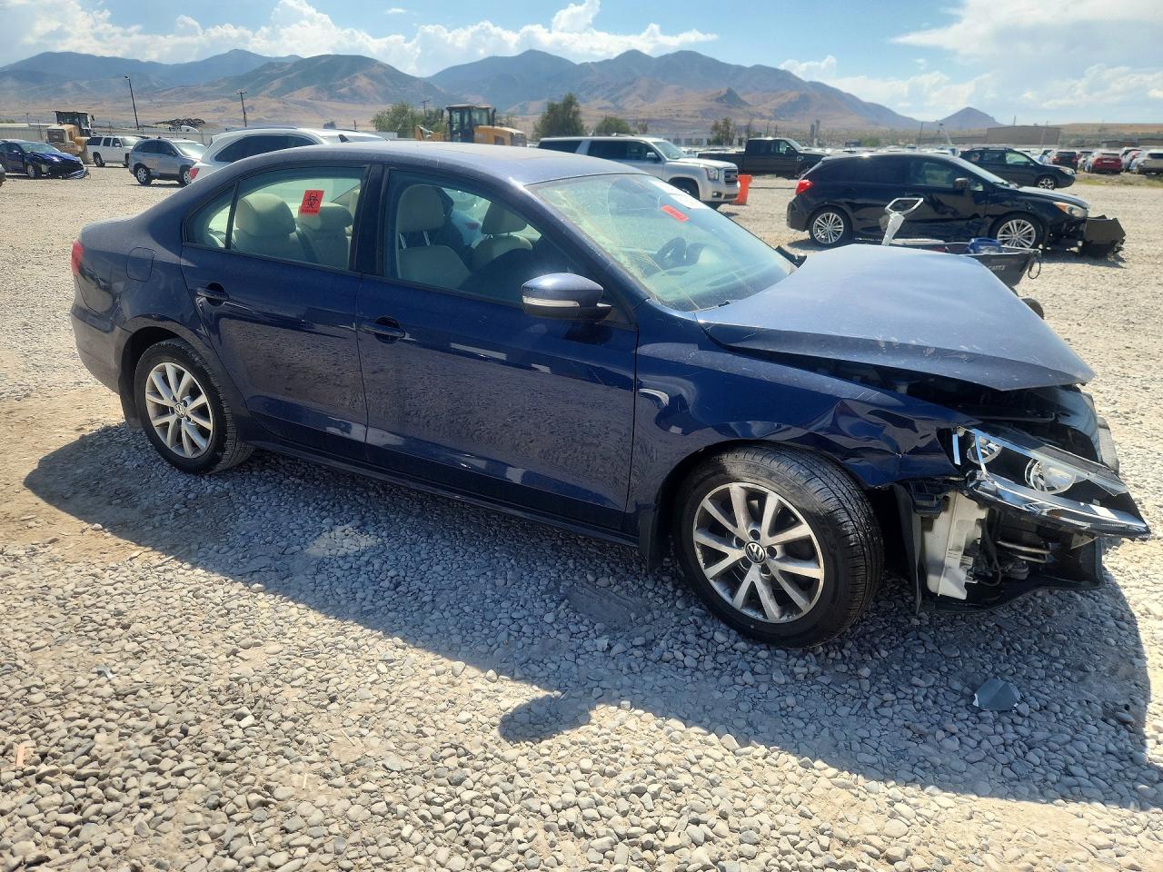 2012 Volkswagen Jetta Se Blue vin: 3VWDP7AJ5CM399208