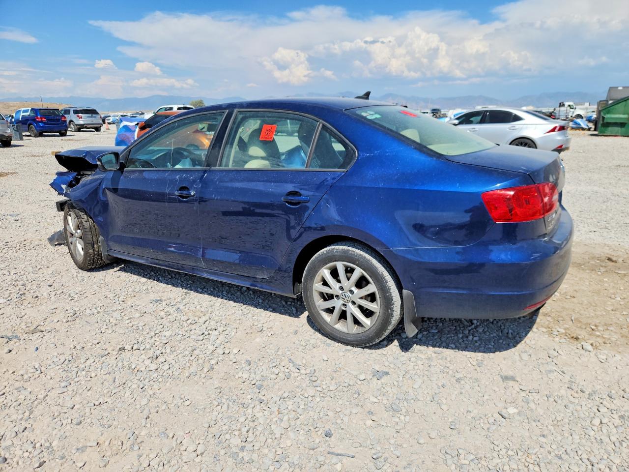 2012 Volkswagen Jetta Se Blue vin: 3VWDP7AJ5CM399208