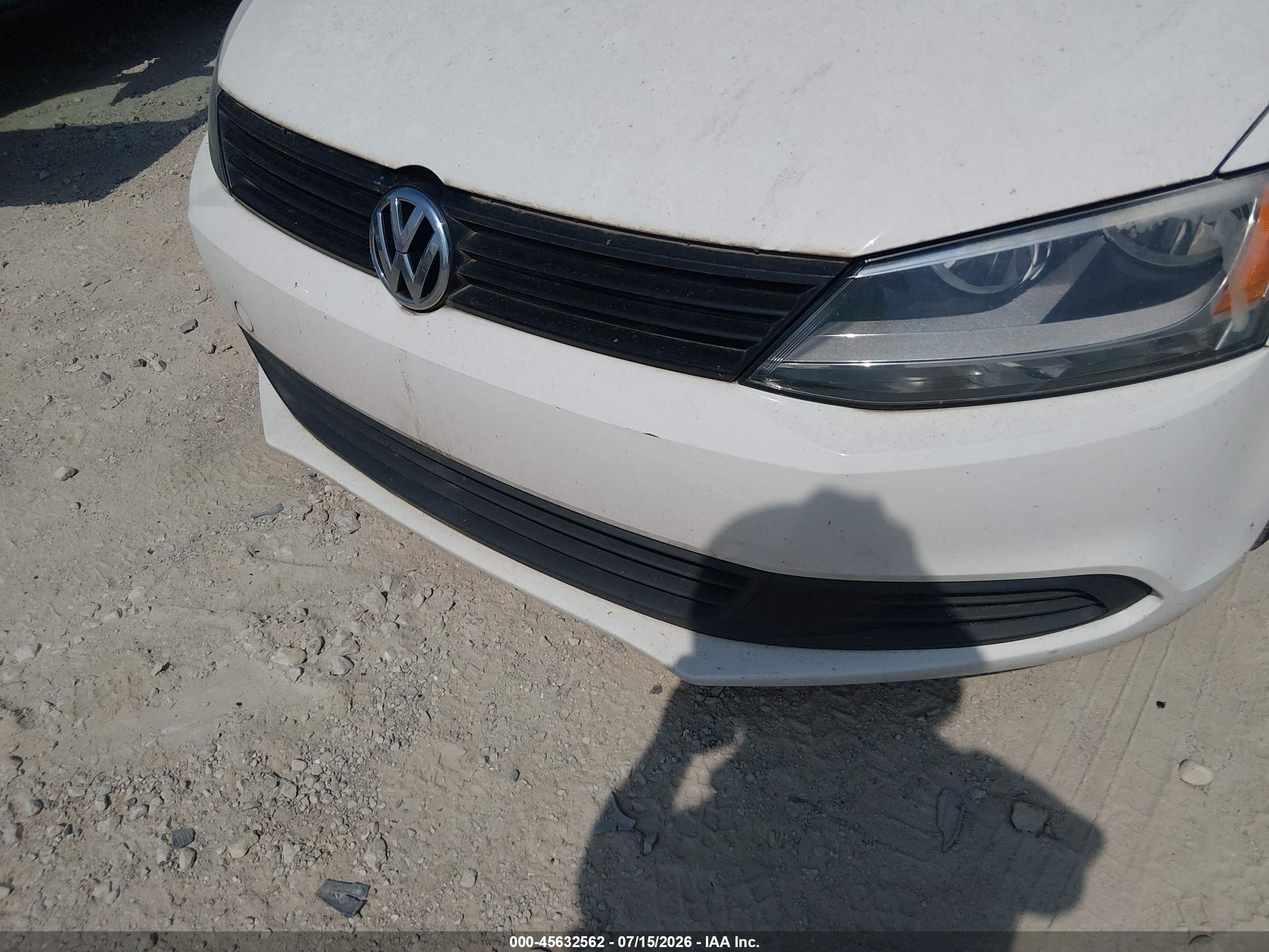 2012 Volkswagen Jetta 2.5l Se Белый vin: 3VWDP7AJ5CM411891