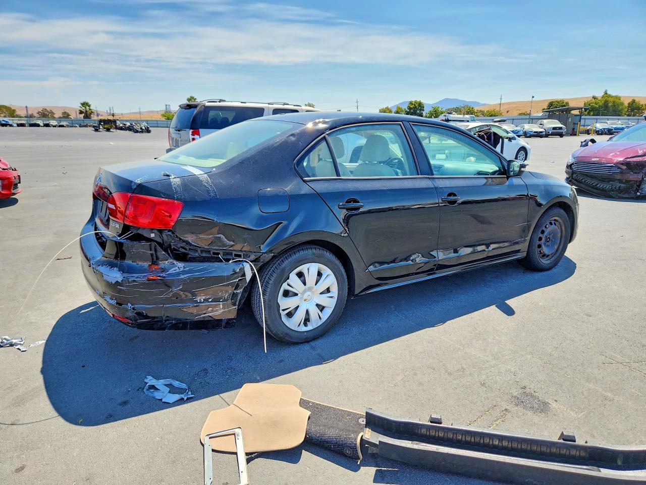 2012 Volkswagen Jetta Se Black vin: 3VWDP7AJ5CM417366