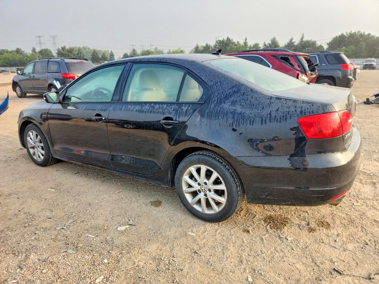 2012 Volkswagen Jetta Se Black vin: 3VWDP7AJ5CM466180