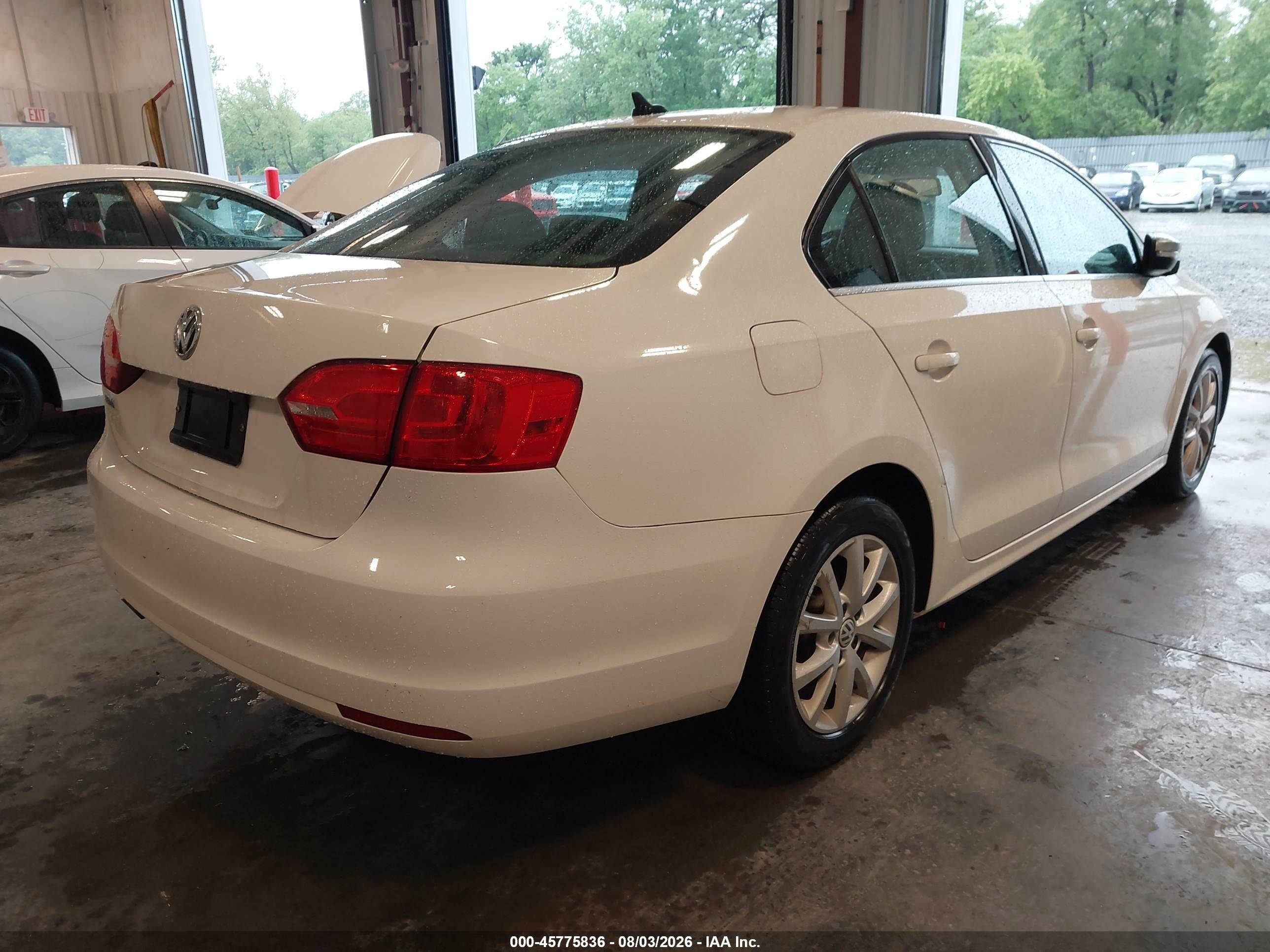 2013 Volkswagen Jetta 2.5l Se White vin: 3VWDP7AJ5DM218920