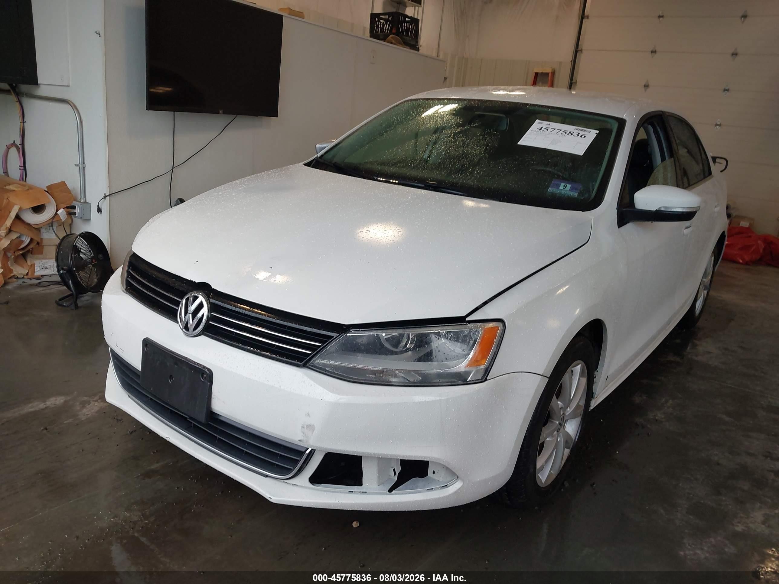 2013 Volkswagen Jetta 2.5l Se White vin: 3VWDP7AJ5DM218920