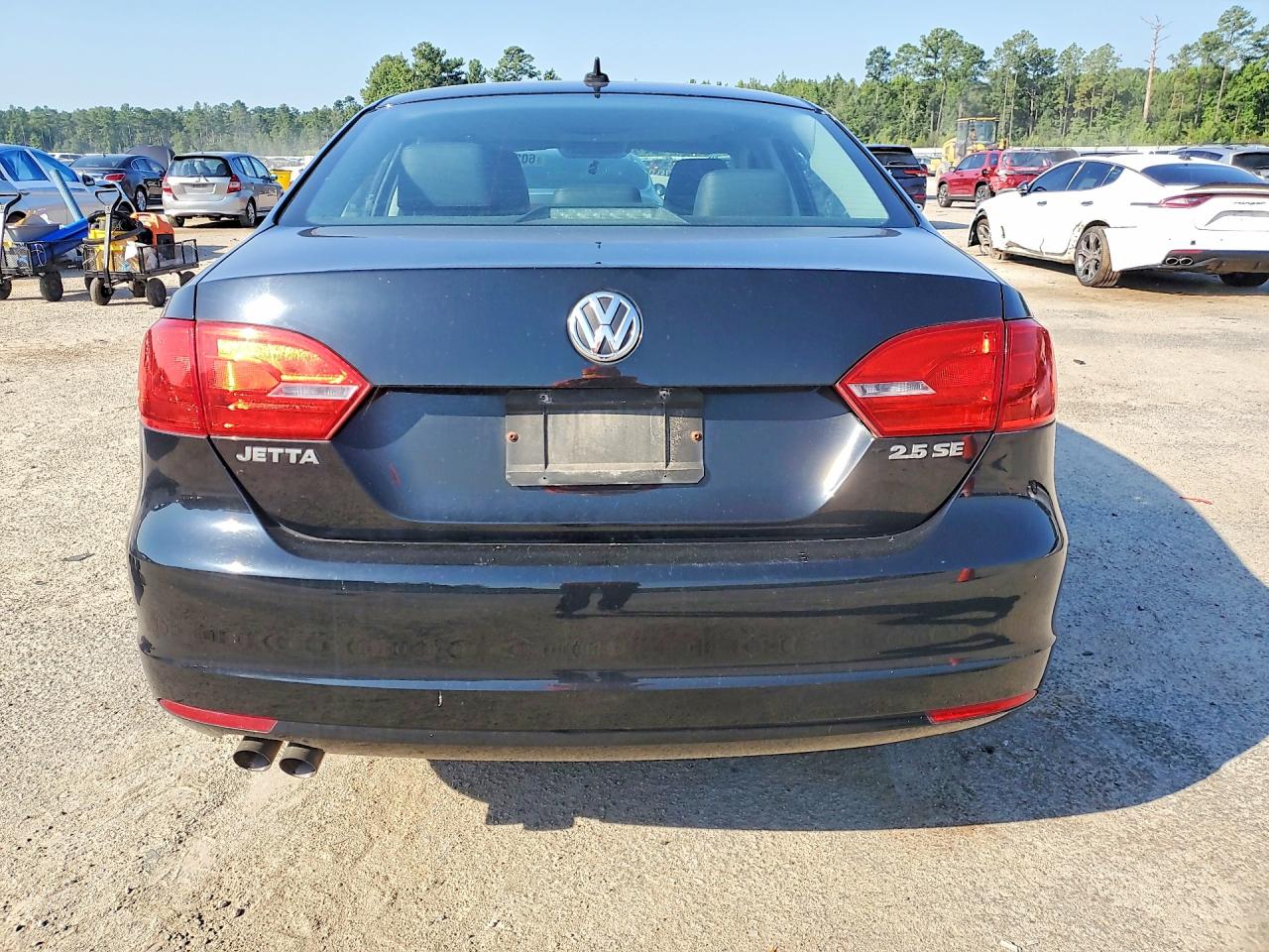 2013 Volkswagen Jetta Se Black vin: 3VWDP7AJ5DM254591