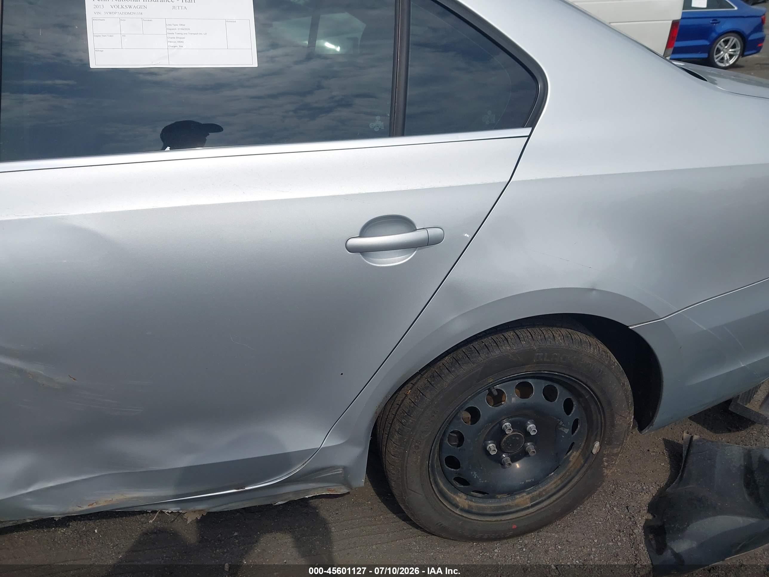 2013 Volkswagen Jetta 2.5l Se Серебряный vin: 3VWDP7AJ5DM291558
