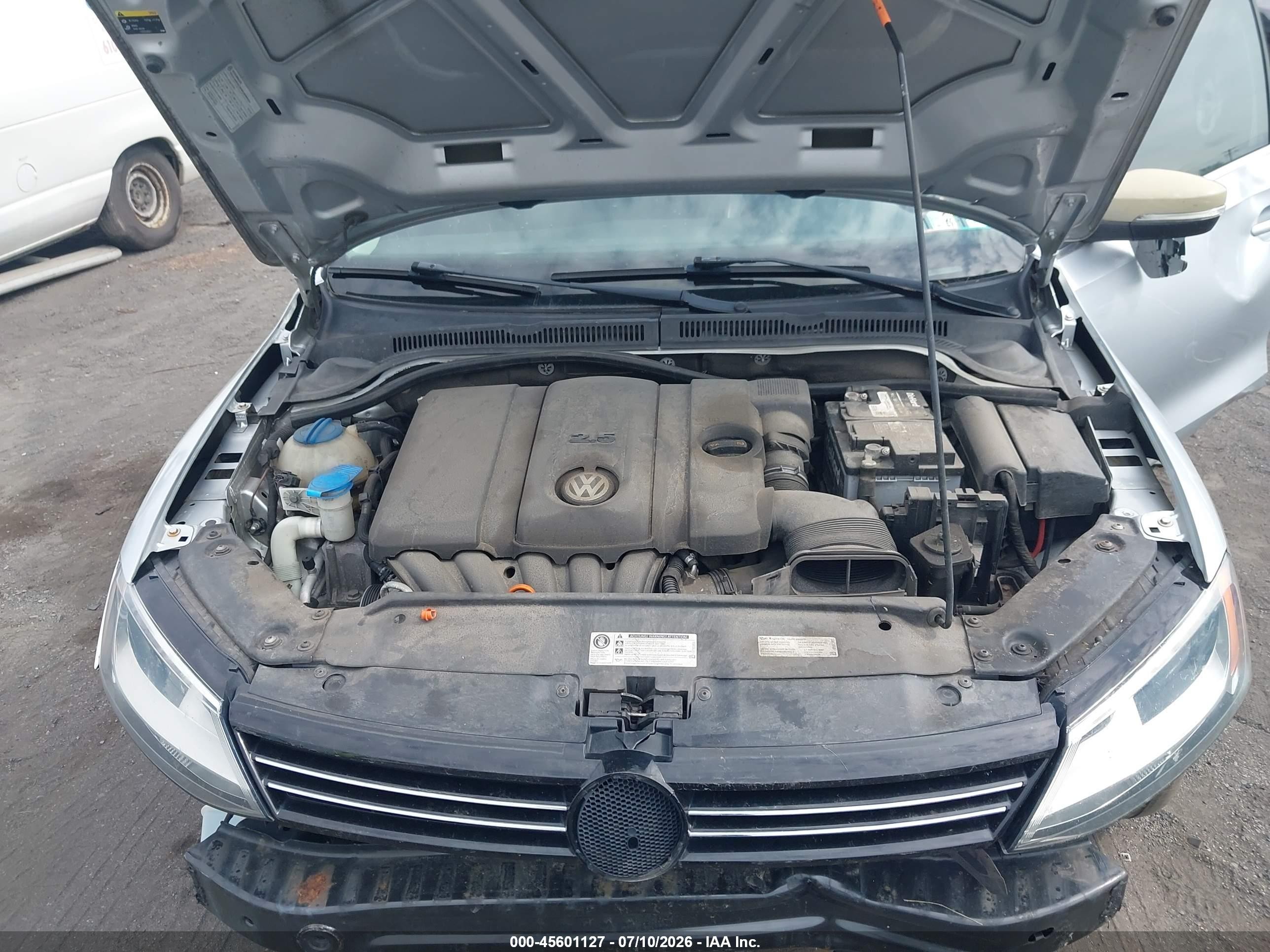 2013 Volkswagen Jetta 2.5l Se Серебряный vin: 3VWDP7AJ5DM291558