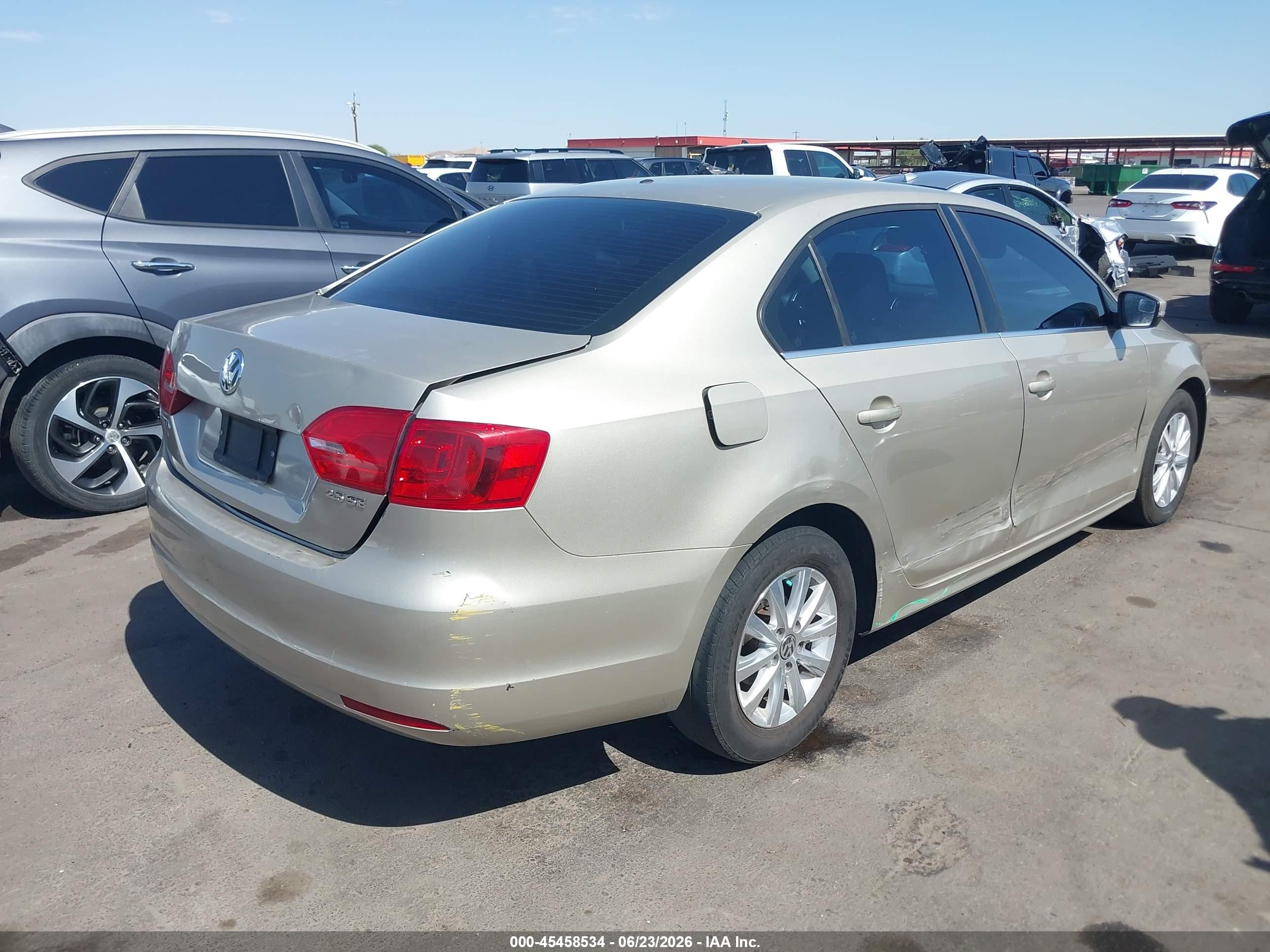 2013 Volkswagen Jetta 2.5l Se Champagne vin: 3VWDP7AJ5DM291835