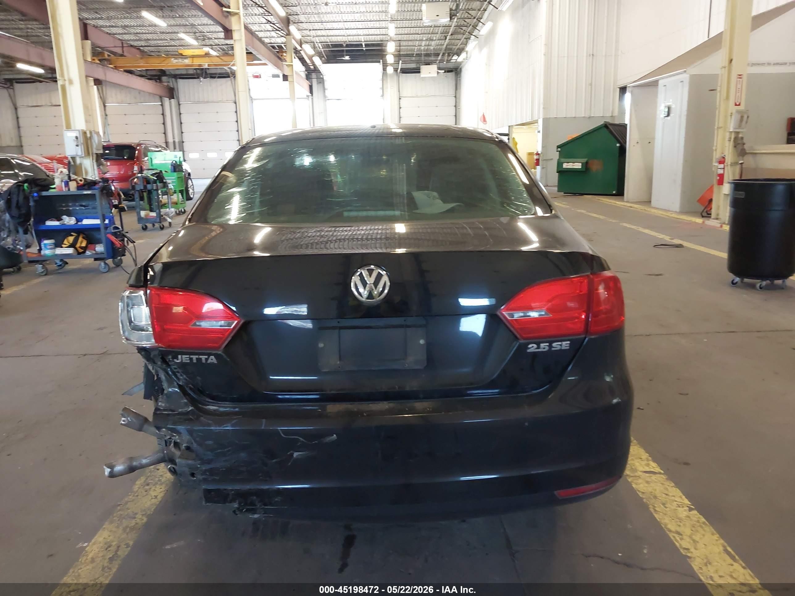 2013 Volkswagen Jetta 2.5l Se Black vin: 3VWDP7AJ5DM292158