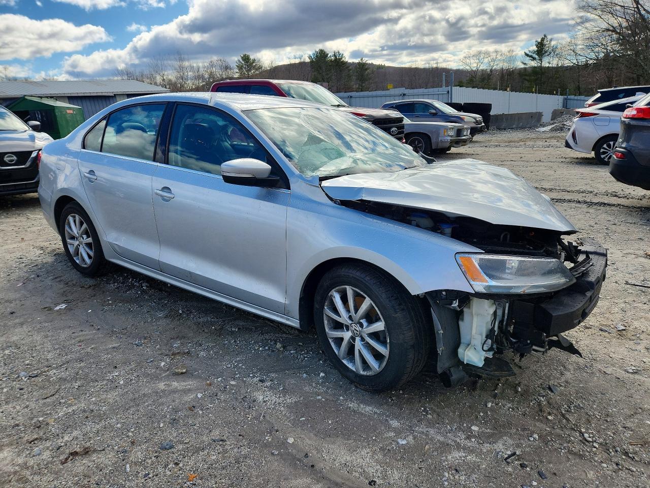 2013 Volkswagen Jetta Se Silver vin: 3VWDP7AJ5DM298526