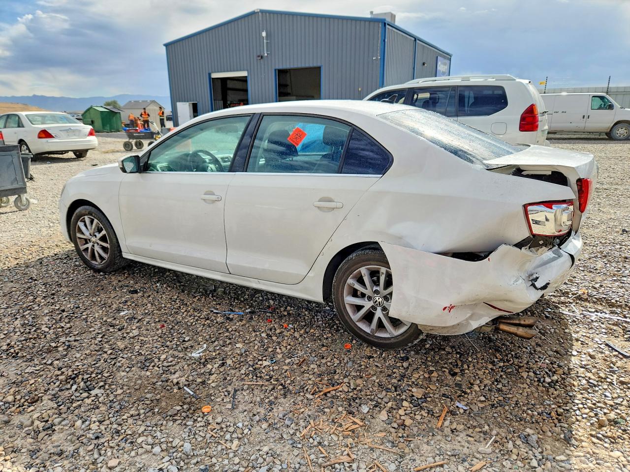 2013 Volkswagen Jetta Se White vin: 3VWDP7AJ5DM350799