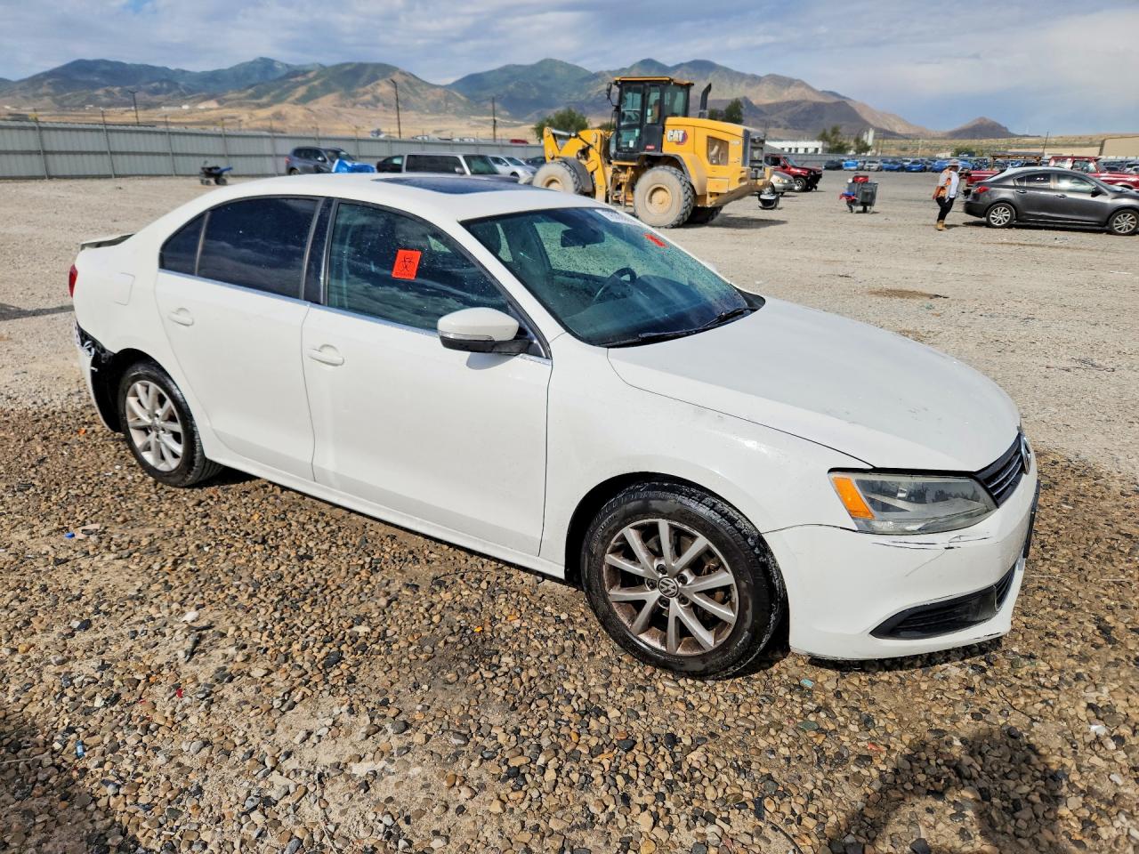 2013 Volkswagen Jetta Se White vin: 3VWDP7AJ5DM350799