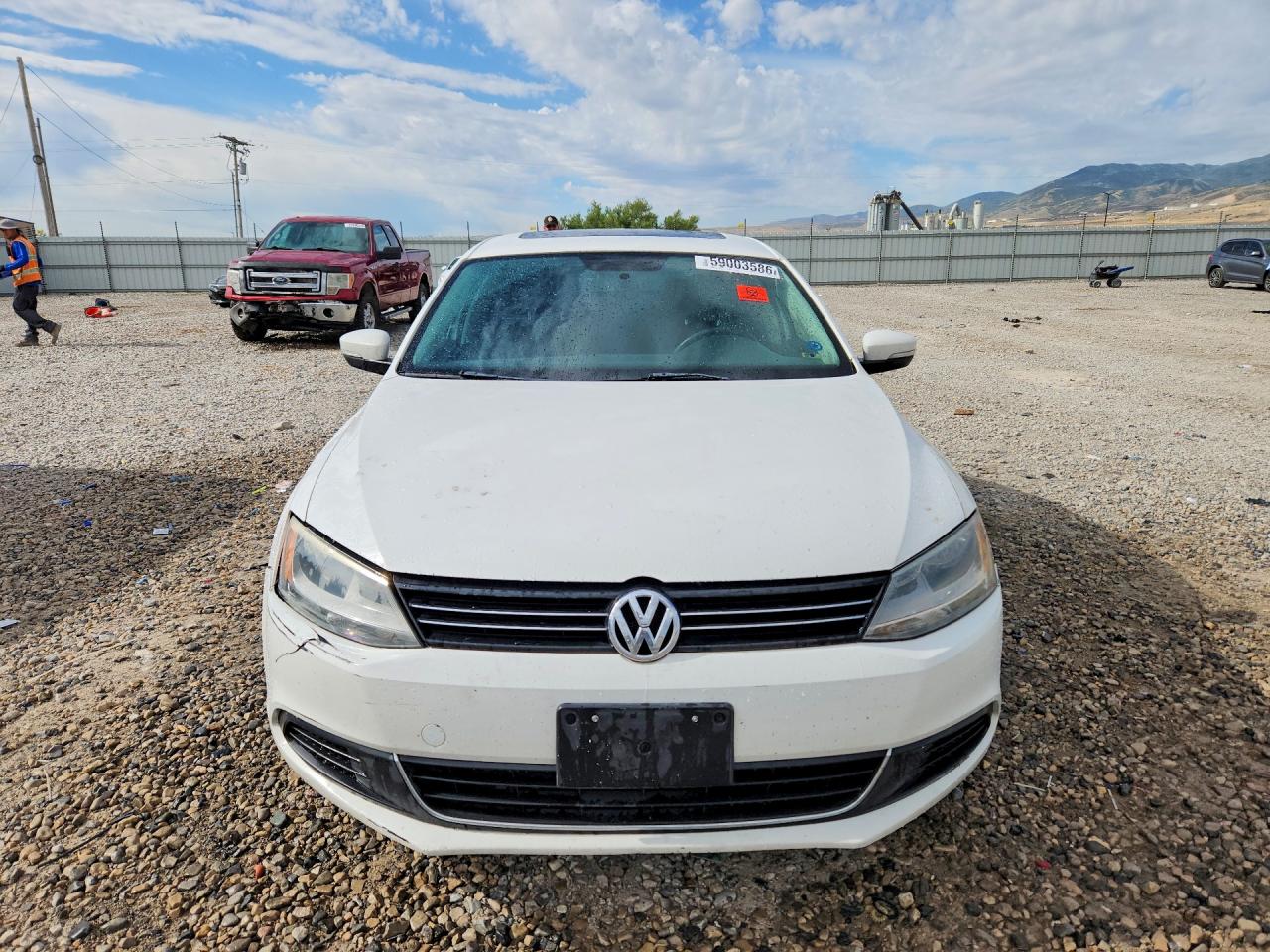 2013 Volkswagen Jetta Se White vin: 3VWDP7AJ5DM350799