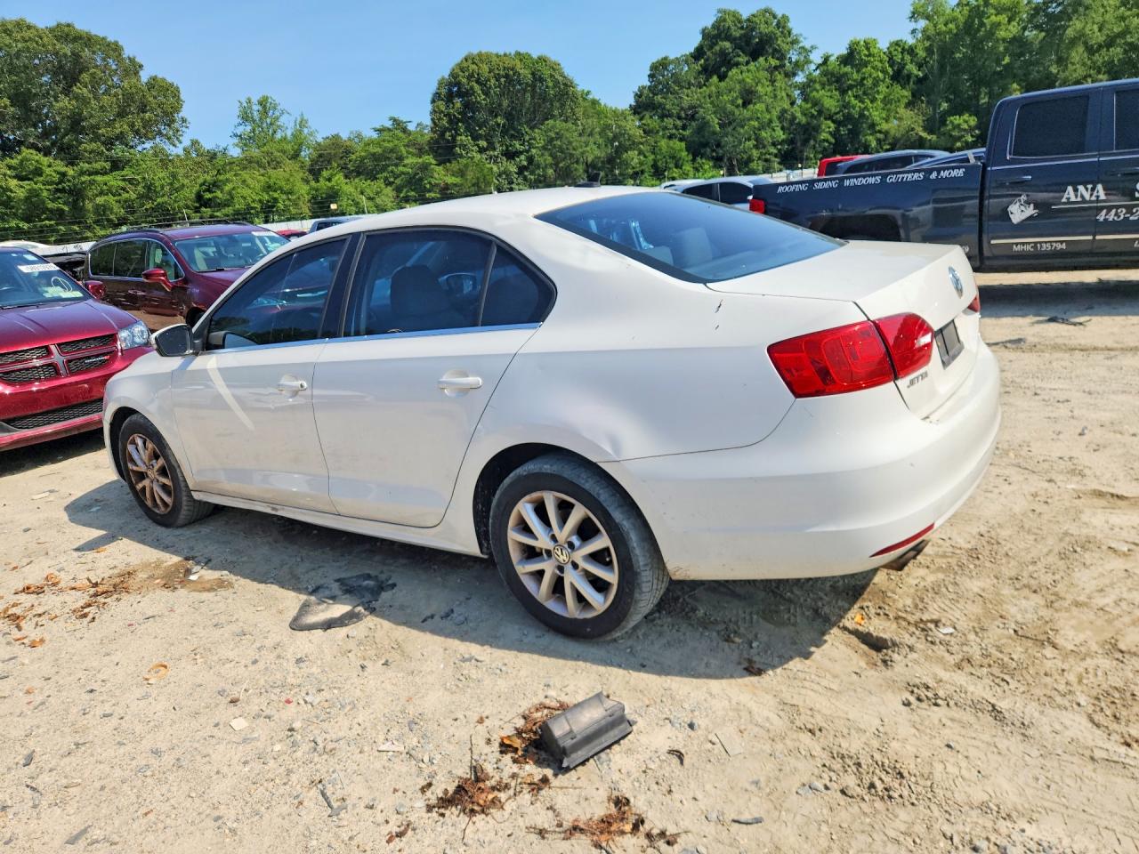 2013 Volkswagen Jetta Se White vin: 3VWDP7AJ5DM354674