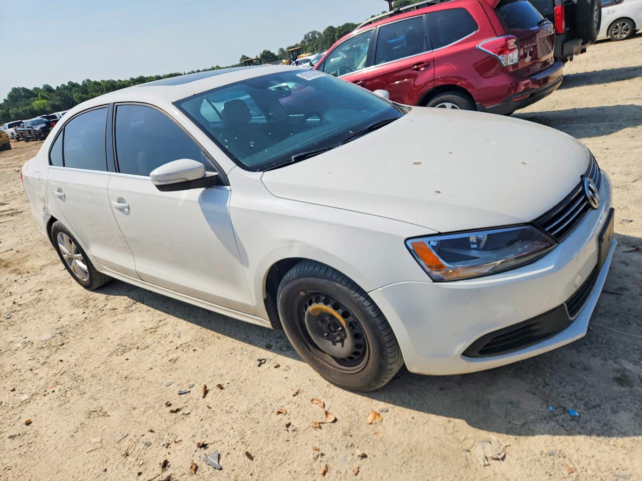 2013 Volkswagen Jetta Se White vin: 3VWDP7AJ5DM354674