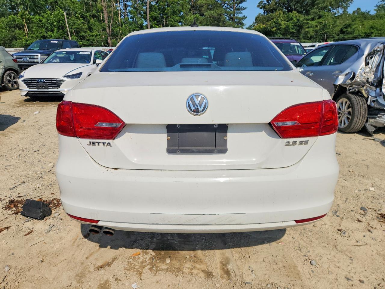 2013 Volkswagen Jetta Se White vin: 3VWDP7AJ5DM354674
