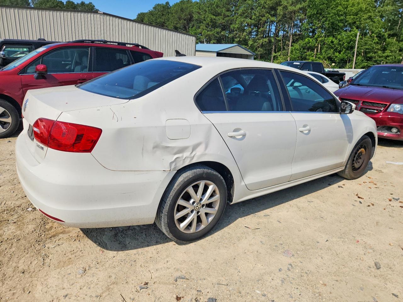 2013 Volkswagen Jetta Se White vin: 3VWDP7AJ5DM354674