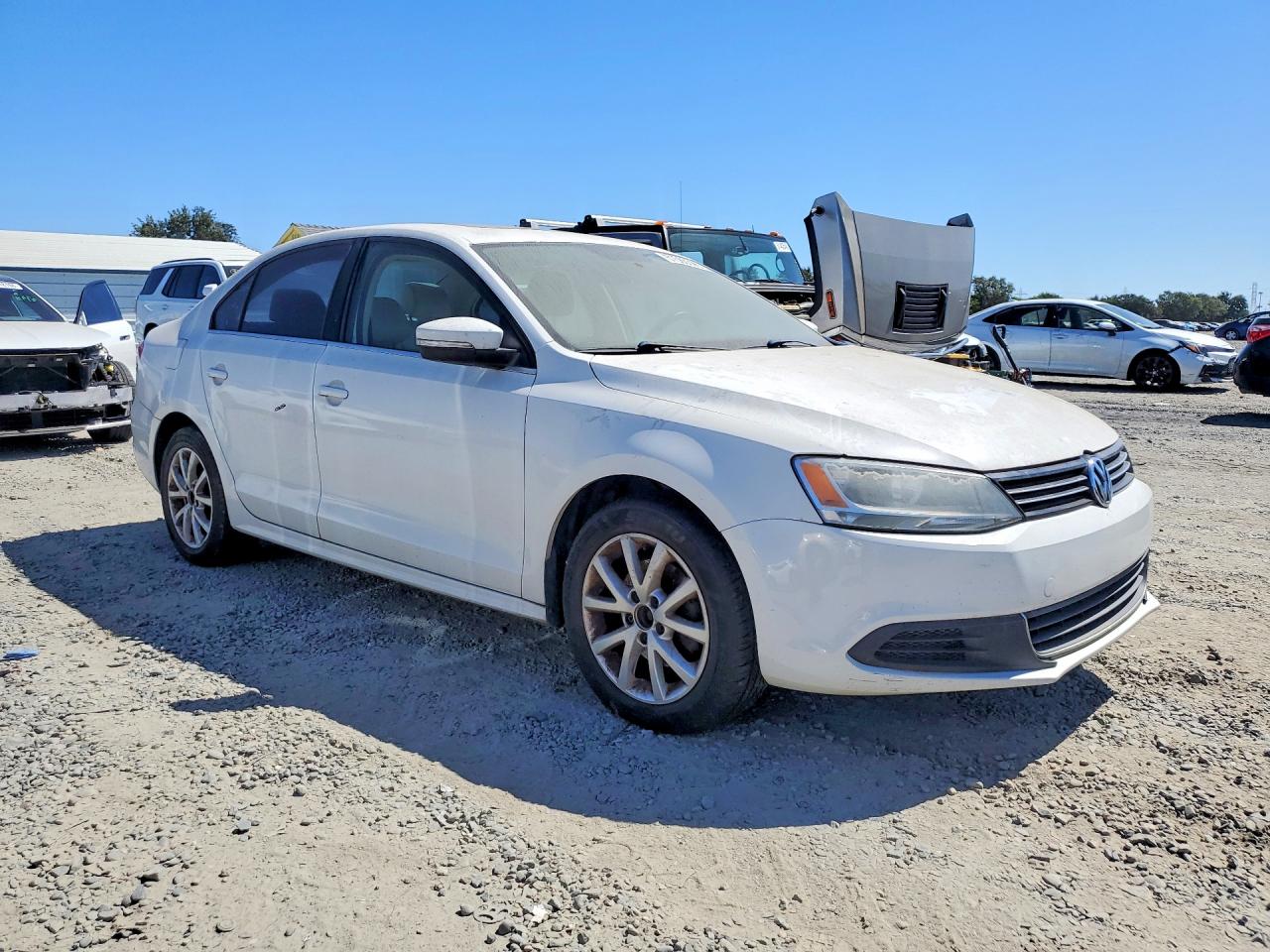 2013 Volkswagen Jetta Se White vin: 3VWDP7AJ5DM365772