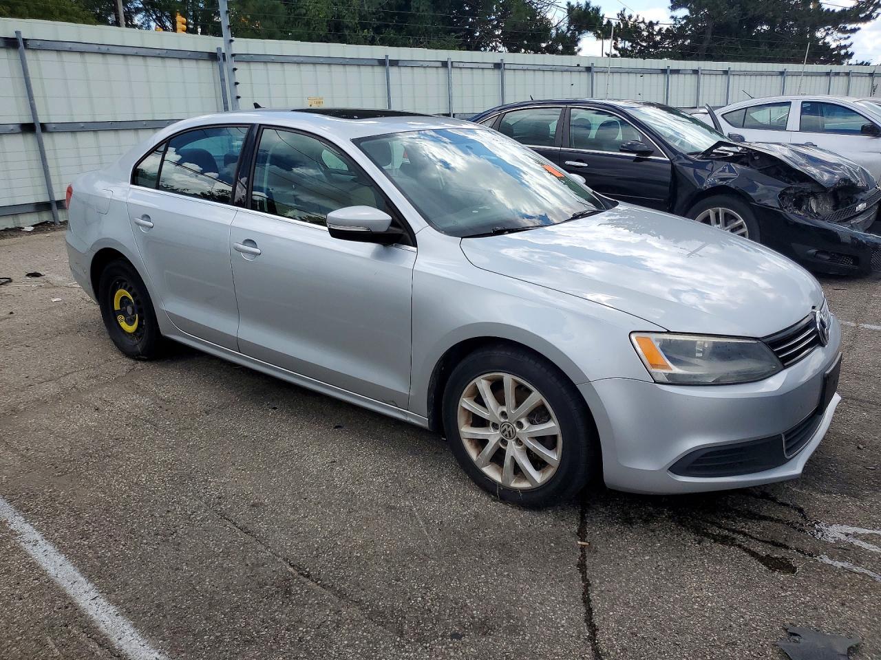 2013 Volkswagen Jetta Se Silver vin: 3VWDP7AJ5DM398349