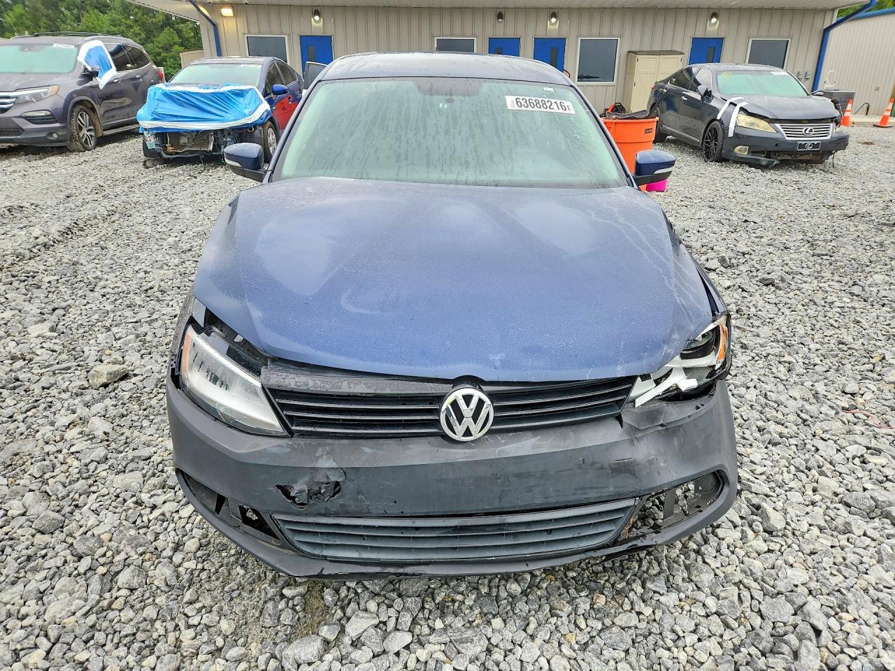 2013 Volkswagen Jetta Se Blue vin: 3VWDP7AJ5DM399744