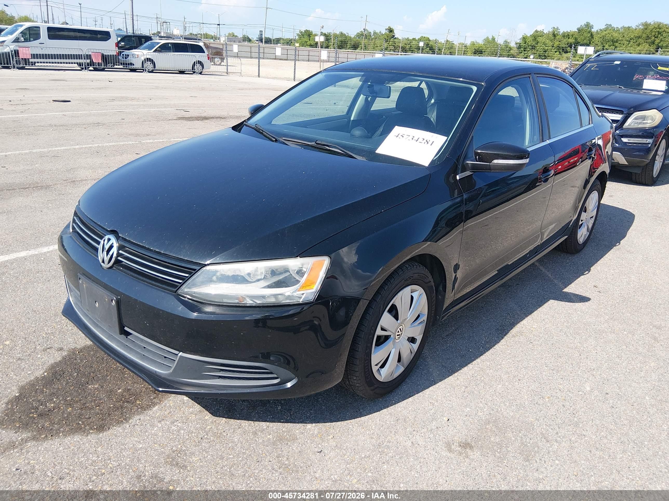 2013 Volkswagen Jetta 2.5l Se Black vin: 3VWDP7AJ5DM419197