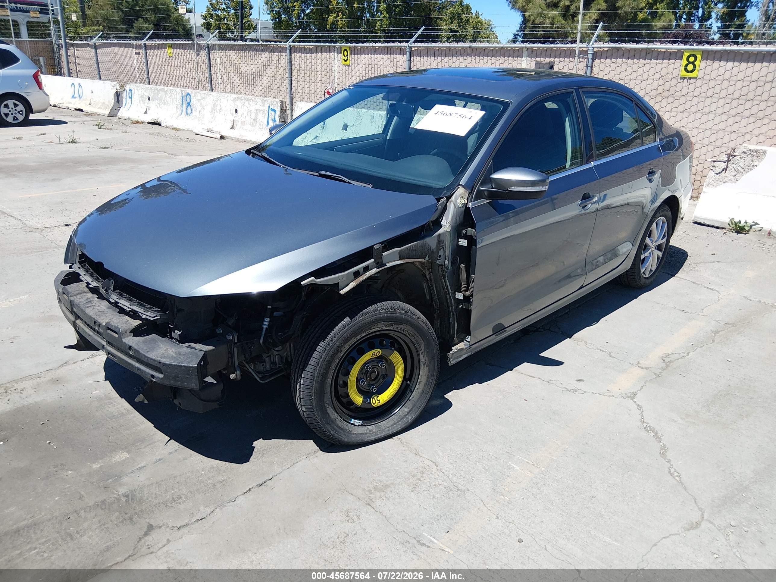 2013 Volkswagen Jetta 2.5l Se Gray vin: 3VWDP7AJ5DM426392