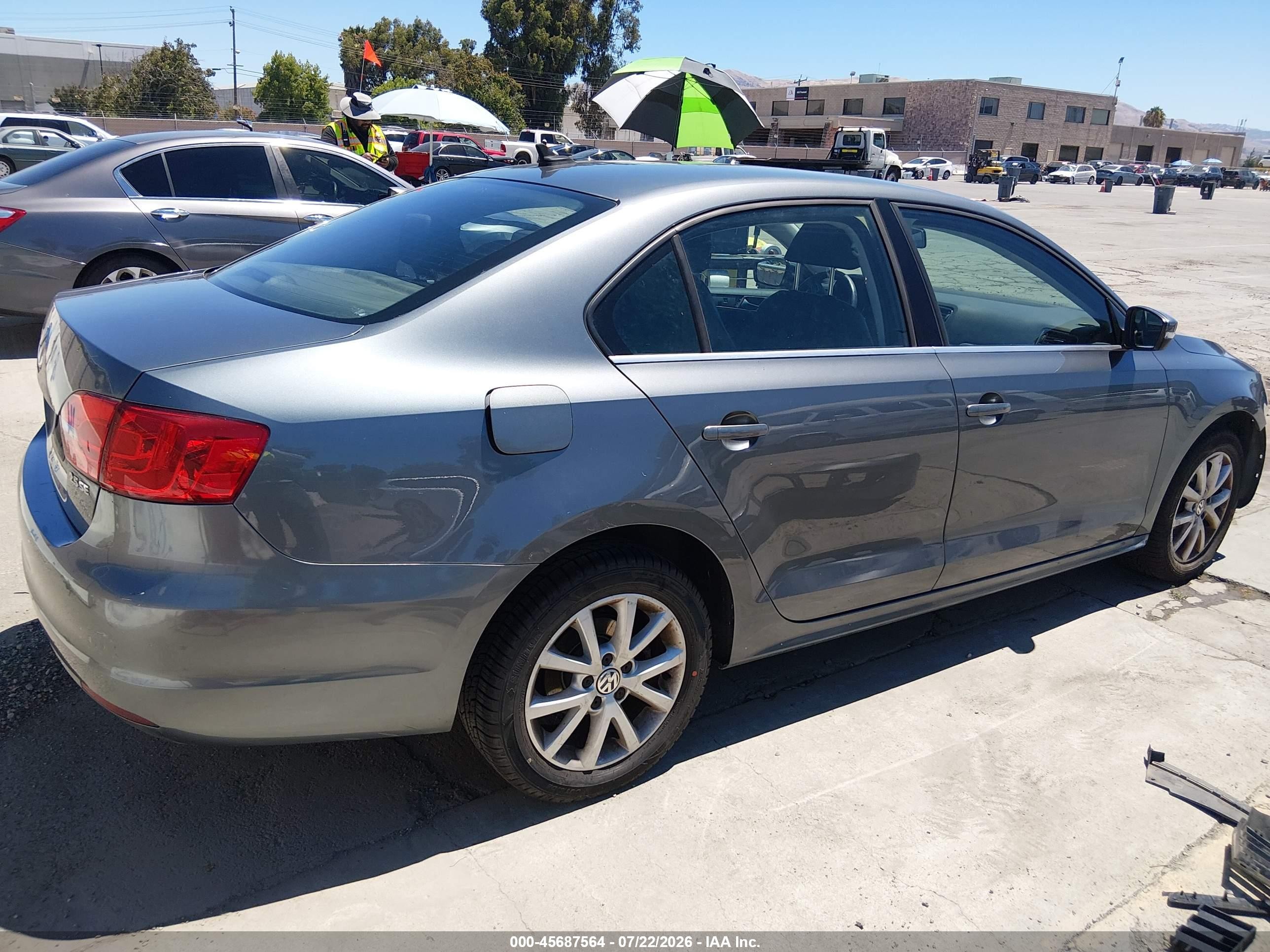 2013 Volkswagen Jetta 2.5l Se Gray vin: 3VWDP7AJ5DM426392