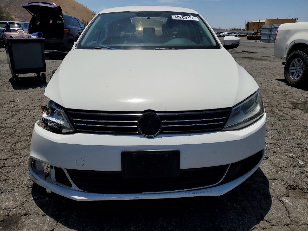 2013 Volkswagen Jetta Se White vin: 3VWDP7AJ5DM434105