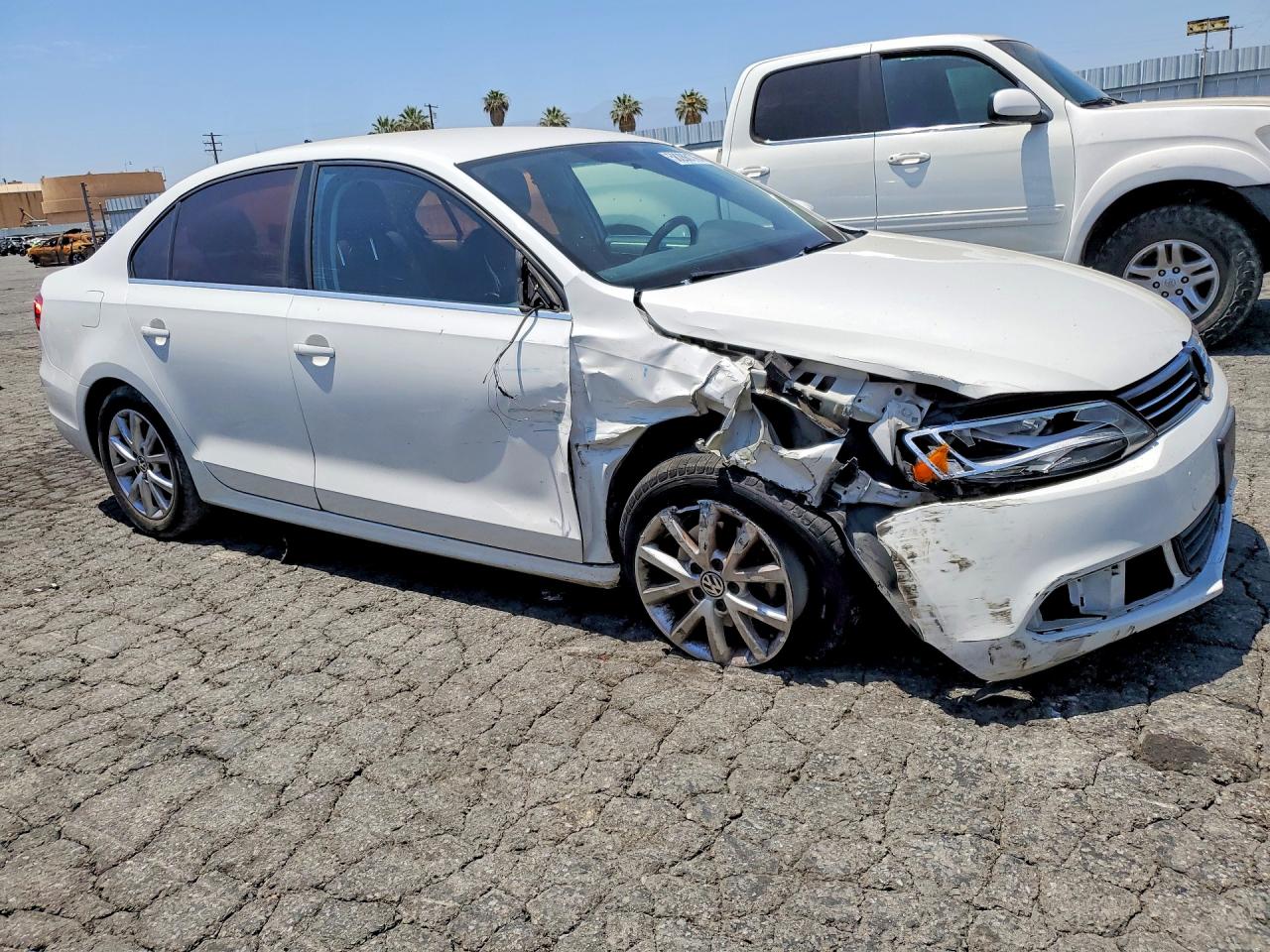 2013 Volkswagen Jetta Se White vin: 3VWDP7AJ5DM434105