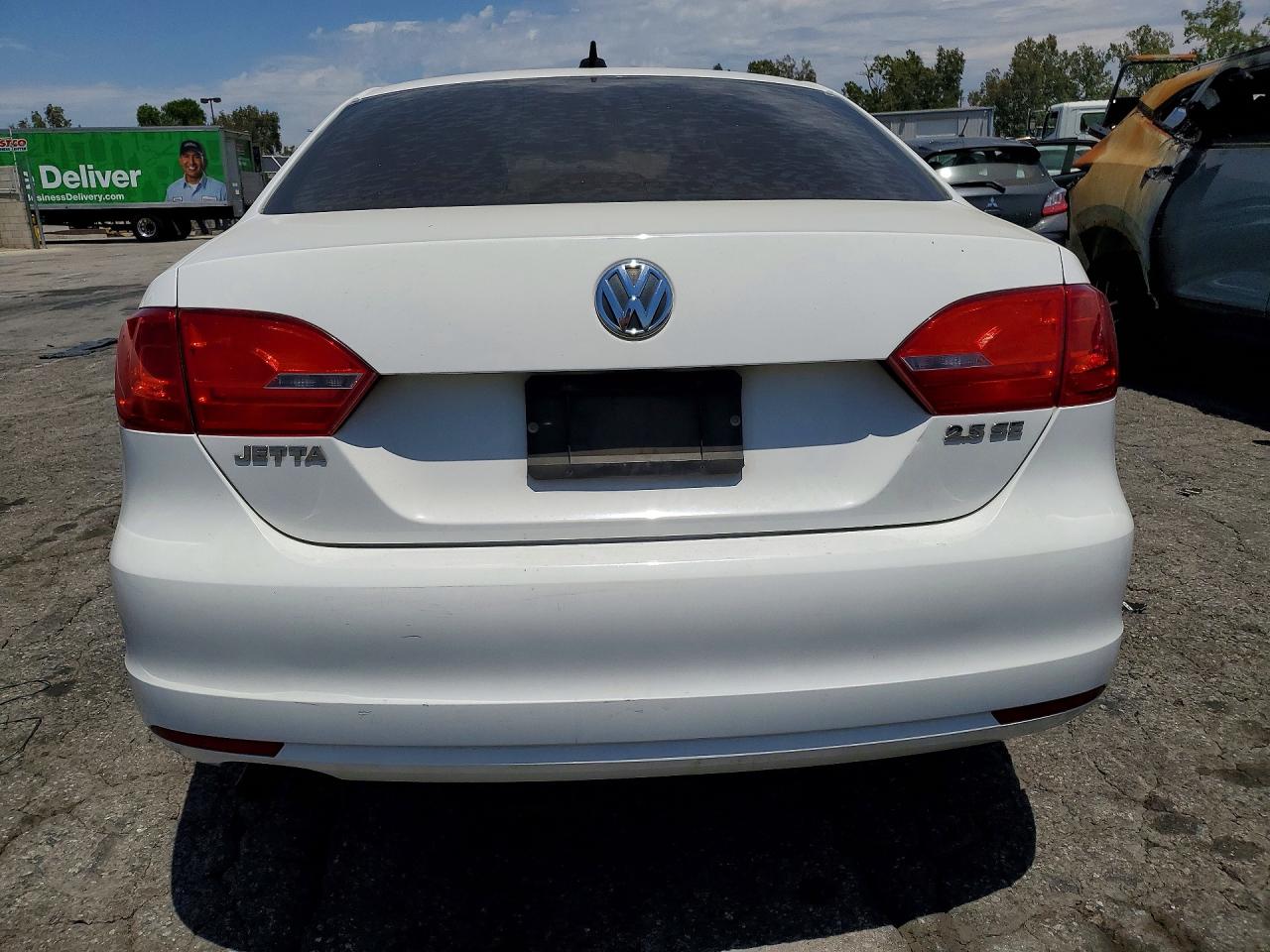 2013 Volkswagen Jetta Se White vin: 3VWDP7AJ5DM434105