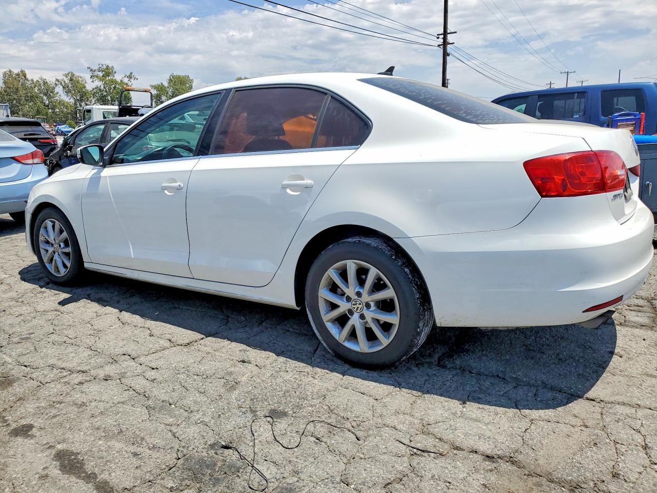 2013 Volkswagen Jetta Se White vin: 3VWDP7AJ5DM434105