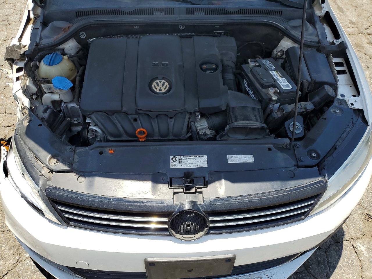 2013 Volkswagen Jetta Se White vin: 3VWDP7AJ5DM434105