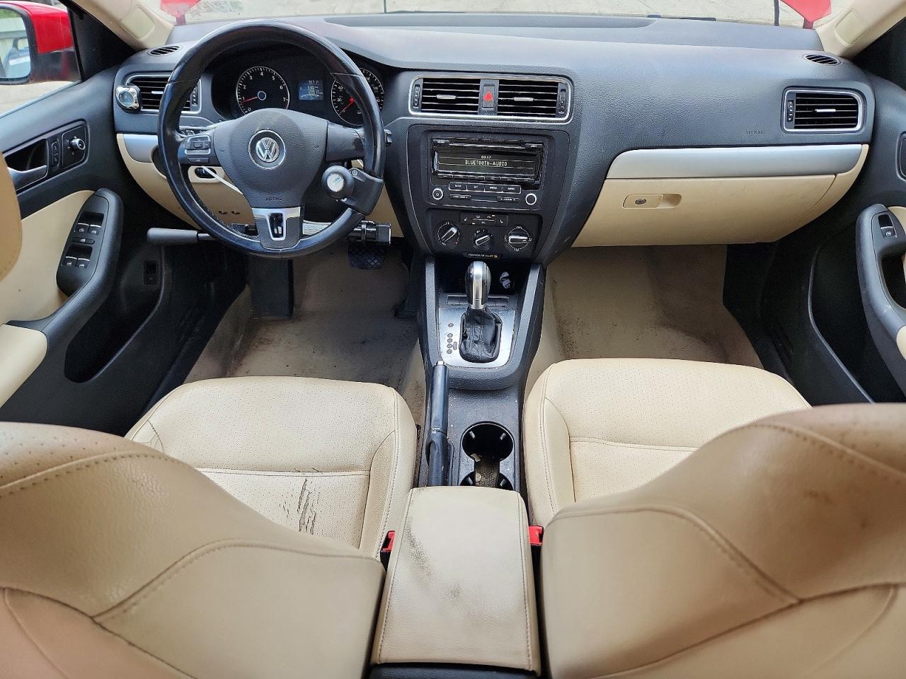 2013 Volkswagen Jetta Se Red vin: 3VWDP7AJ5DM445606