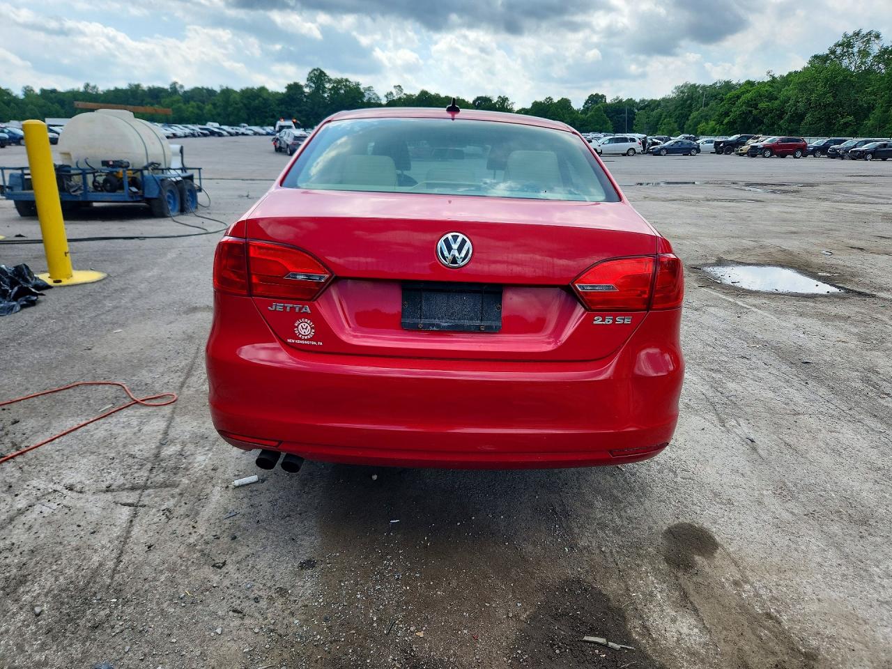 2013 Volkswagen Jetta Se Red vin: 3VWDP7AJ5DM445606