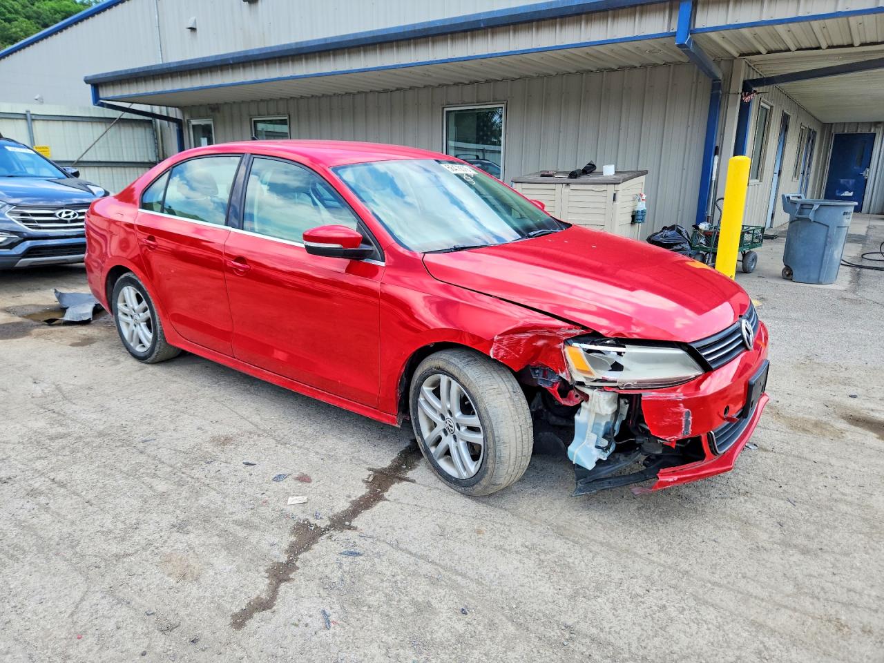 2013 Volkswagen Jetta Se Red vin: 3VWDP7AJ5DM445606