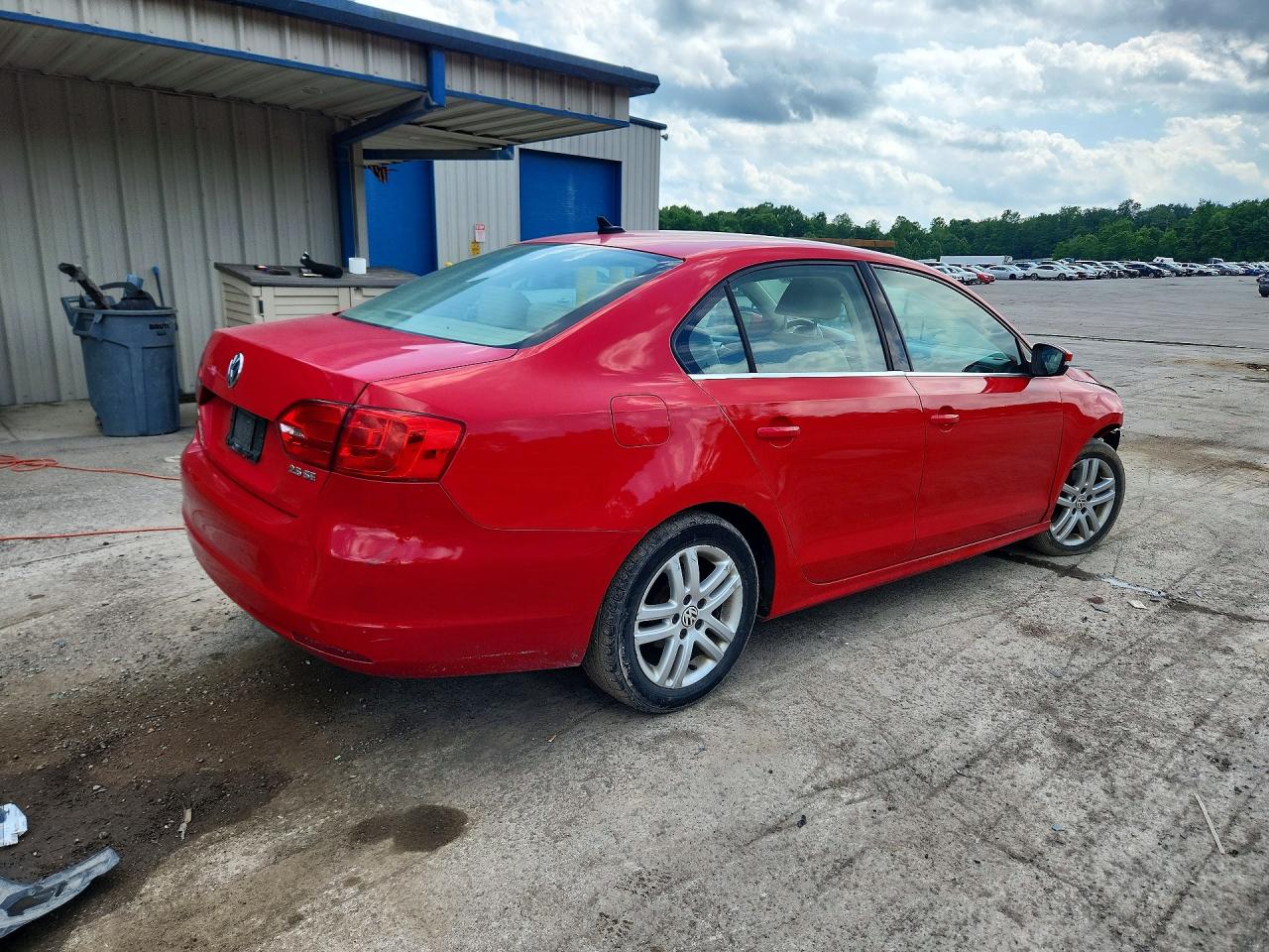 2013 Volkswagen Jetta Se Red vin: 3VWDP7AJ5DM445606