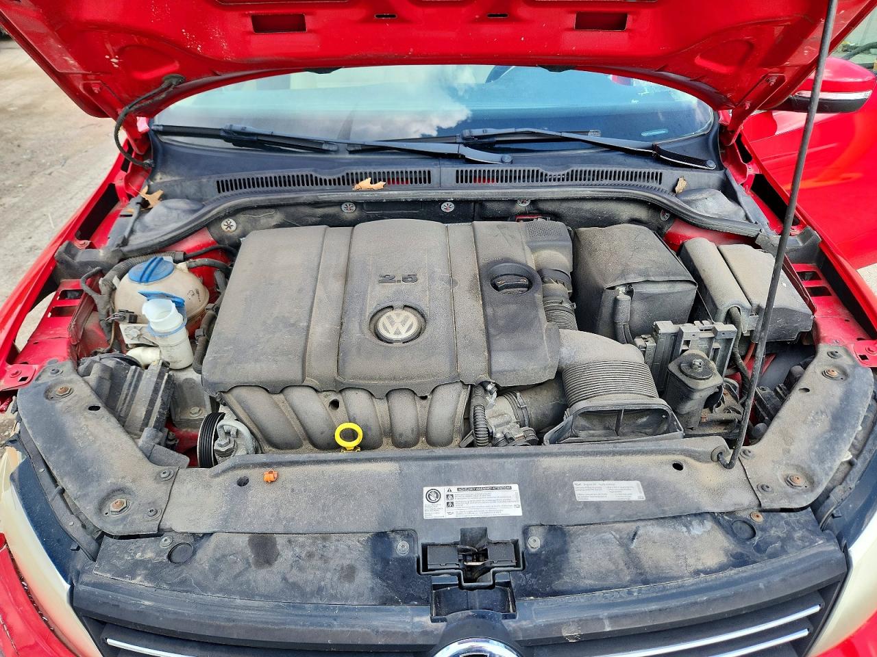 2013 Volkswagen Jetta Se Red vin: 3VWDP7AJ5DM445606