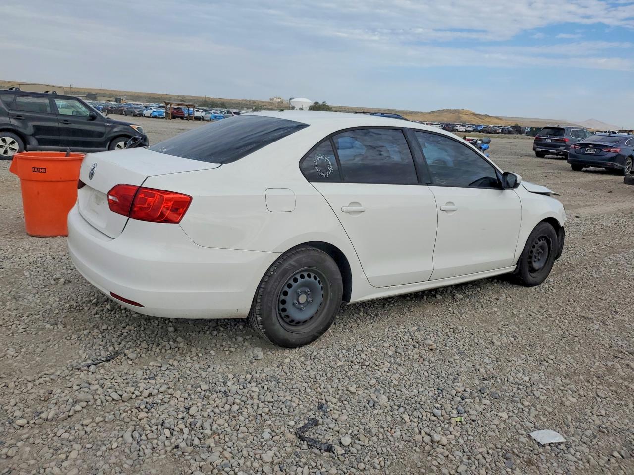 2012 Volkswagen Jetta Se White vin: 3VWDP7AJ6CM121398