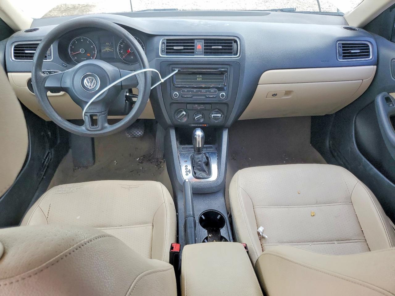 2012 Volkswagen Jetta Se White vin: 3VWDP7AJ6CM121398