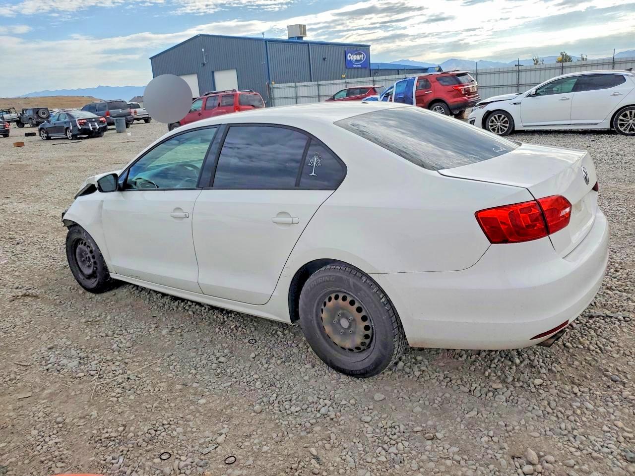 2012 Volkswagen Jetta Se White vin: 3VWDP7AJ6CM121398