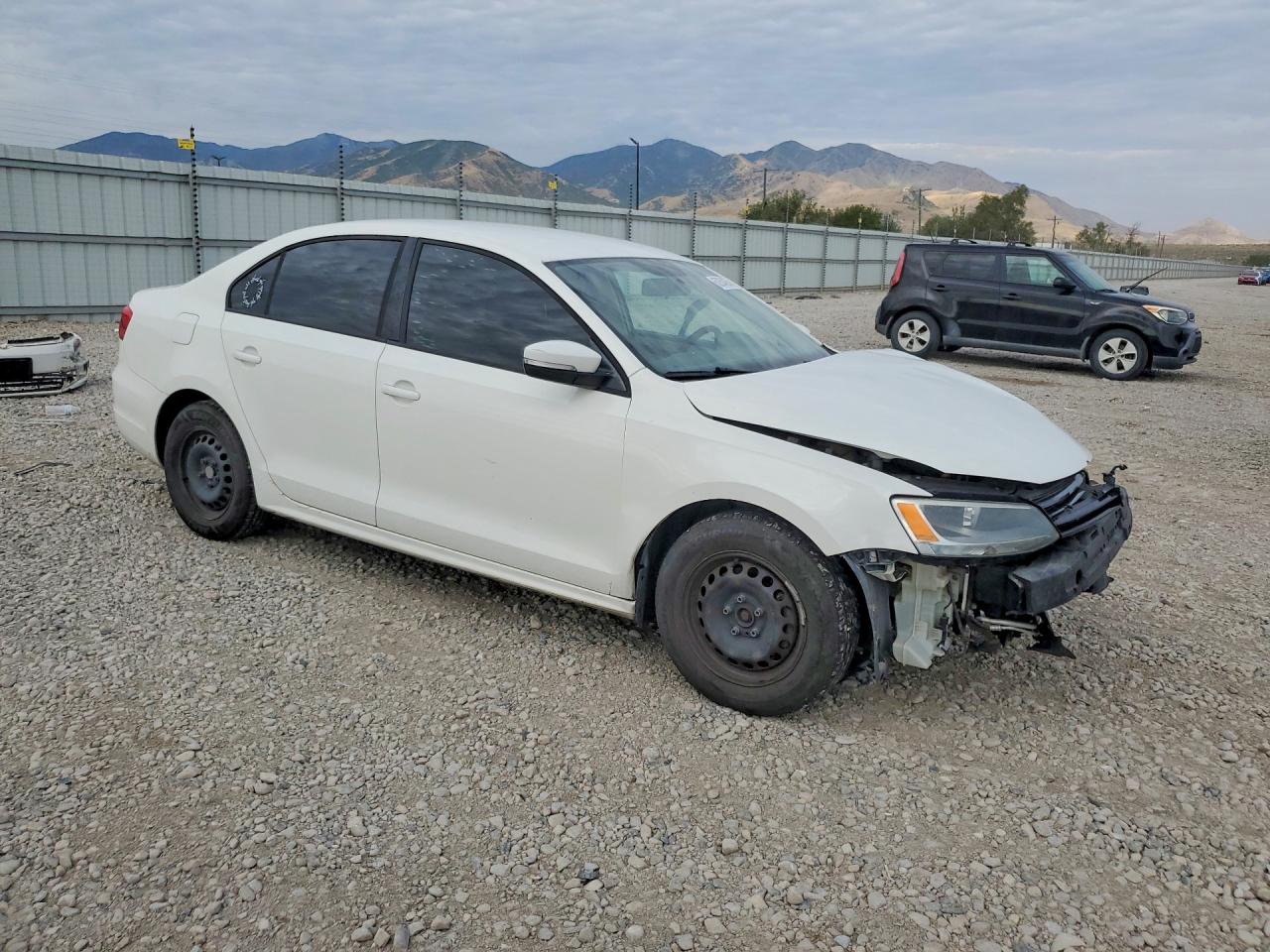 2012 Volkswagen Jetta Se White vin: 3VWDP7AJ6CM121398