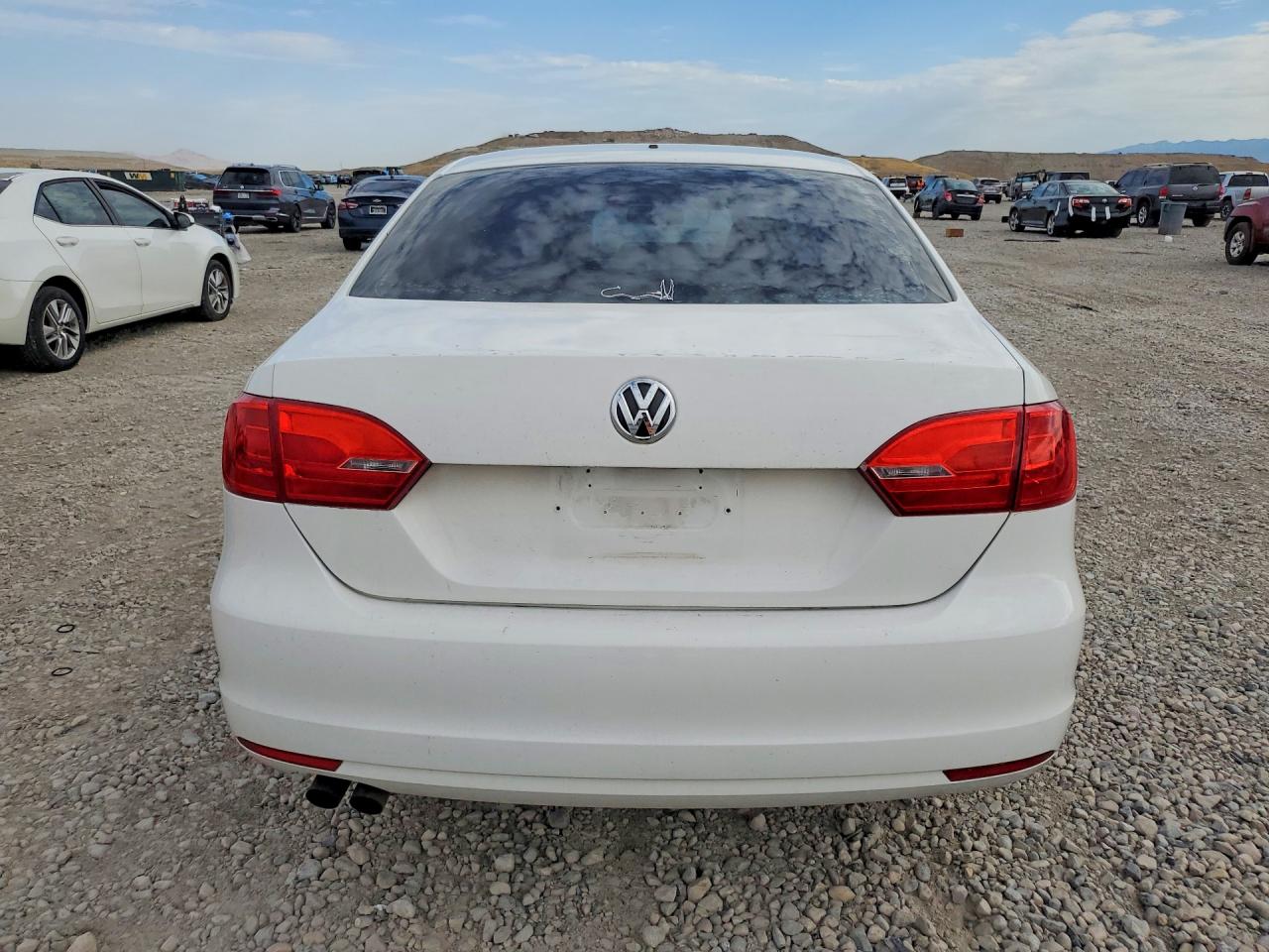 2012 Volkswagen Jetta Se White vin: 3VWDP7AJ6CM121398