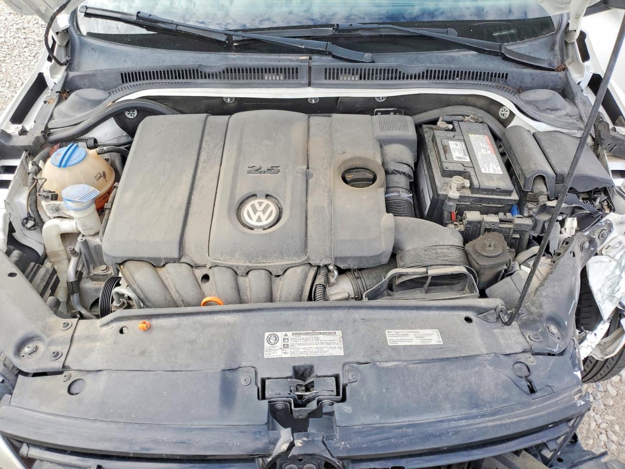 2012 Volkswagen Jetta Se White vin: 3VWDP7AJ6CM121398