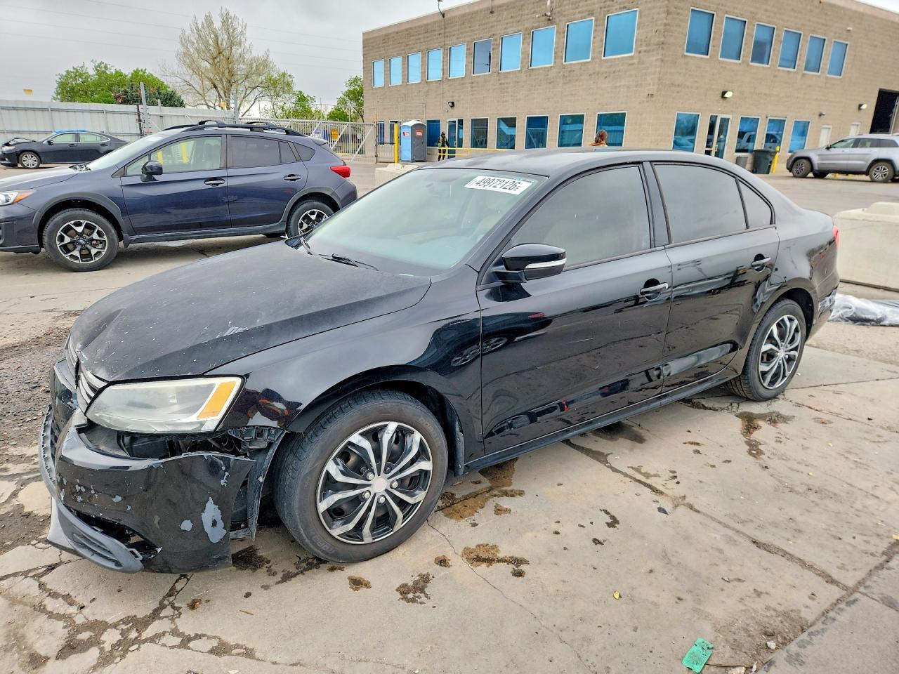 2012 Volkswagen Jetta Se Black vin: 3VWDP7AJ6CM303151