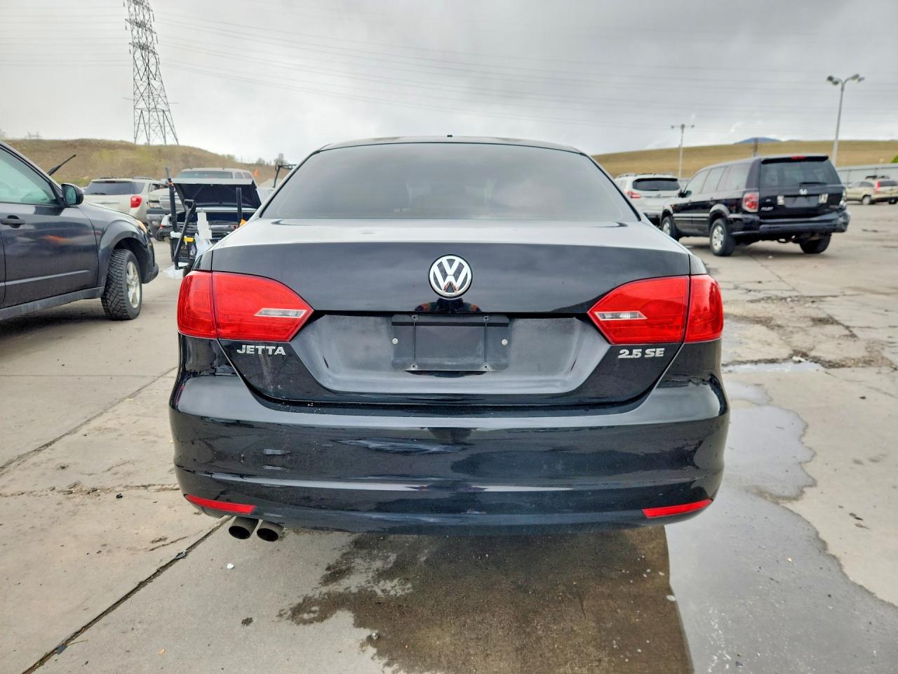 2012 Volkswagen Jetta Se Black vin: 3VWDP7AJ6CM303151